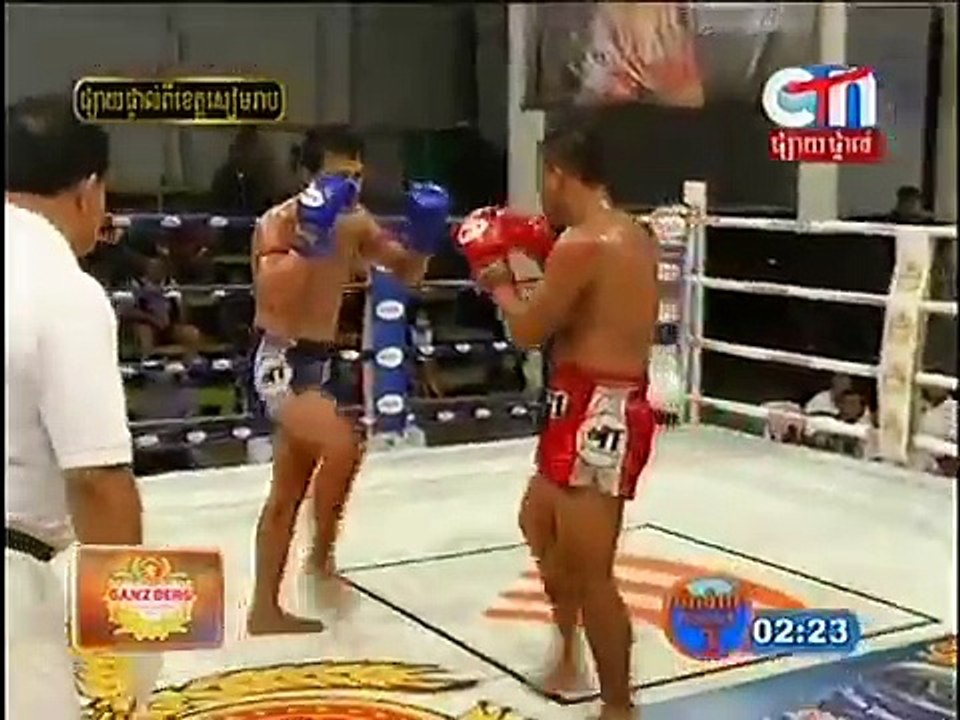 Khmer Boxing, CTN Boxing, Pich Aron Vs Khun Reach - VÕ ĐÀI KHMER