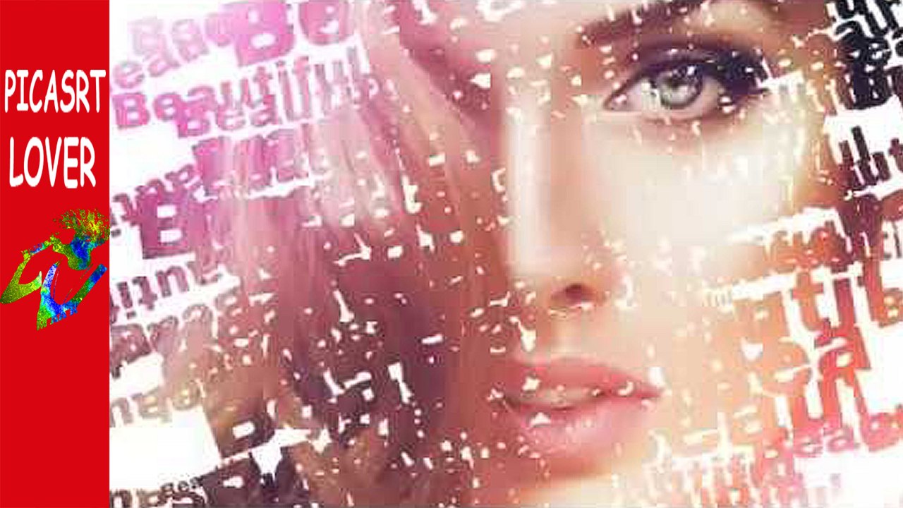 Picsart tutorial- Text Overly Effect-Edit Text Face Manipulation Text Transparan , Picsart