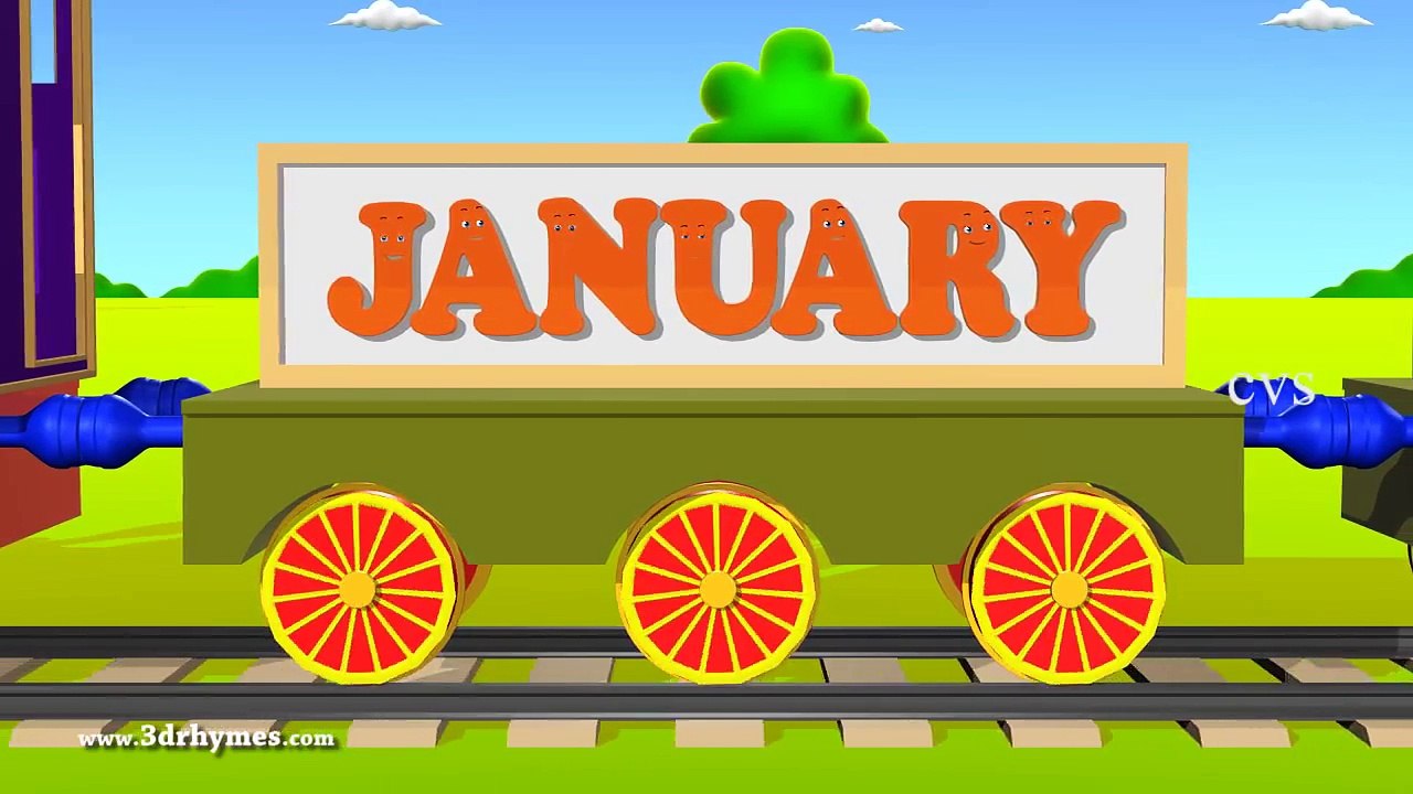 Months of the year song - 3D Animaton Preschool Nursery rhymes for ...