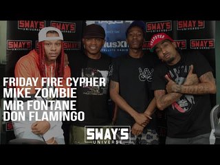 Friday Fire Cypher: Mike Zombie, Mir Fontane, & Don Flamingo Freestyle Live Over Mike Zombie's Beats