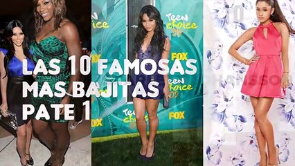 LAS 10 FAMOSAS MAS BAJITAS de ESTATURA