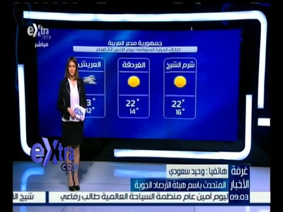 غرفة الأخبار | تعرف علي درجات الحرارة المتوقعة...