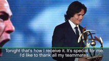 Cavani thanks teammates for player of the year award