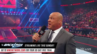 Raw,15.05.2017- Kurt Angle reveals how Universal Champion's challenger will be determined