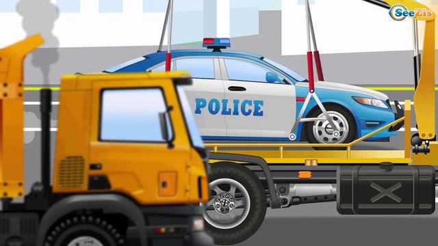 Мультфильм! Красный Бульдозер и Грузовик Мультик про Весёлые МАШИНКИ Развивающие Видео для детей