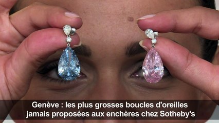 Suisse: vente aux enchères de boucles d'oreilles spectaculaires