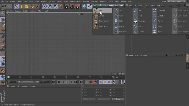 CINEMA 4D - Using the Spline Tools
