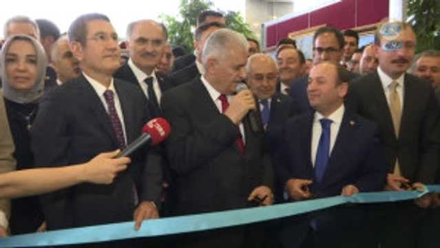 Başbakan Binali Yıldırım, TBMM Grup Toplantısı Sonrası TBMM Halkla İlişkiler Binasında Adalet...