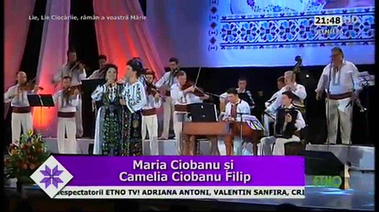 Maria Ciobanu si Camelia Ciobanu Filip - Departe esti, mai, fetita (Festivalul Maria Ciobanu - Sala palatului - 2016)