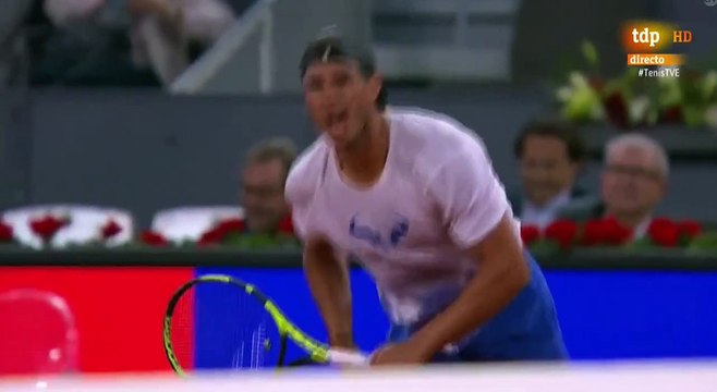 Rafael Nadal Practice at Madrid Open, 12 May 2017