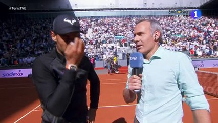 Rafael Nadal On-court interview / SF Madrid Open 2017