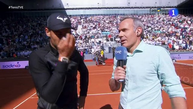 Rafael Nadal On-court interview / SF Madrid Open 2017