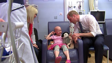 Prince William helps care for six-year-old cancer patient