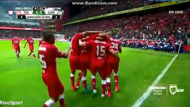 Antonio Ríos Goal ~ Toluca vs Santos Laguna 1-1