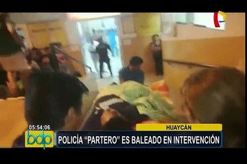 Huaycán: policía “partero” fue herido durante persecución a delincuentes