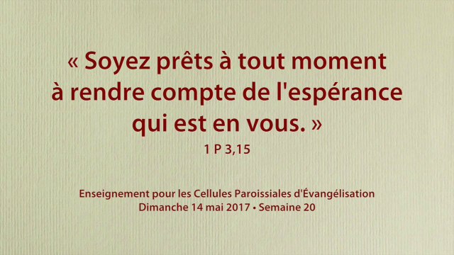 1720 - Témoigner de l'Espérance