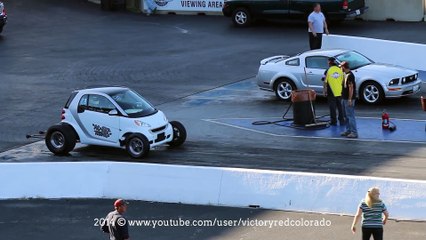 -NU BIG THING- SMART CAR 462ci BBC VS GT MUSTANG AT RT66