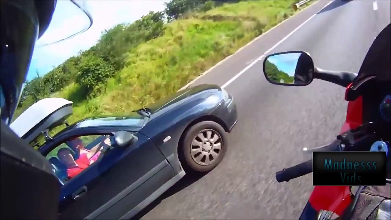 MOTORCYCLE ROAD RAGE COMPILATION 2017