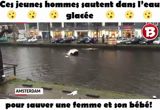 Ces jeunes hommes sautent dans l’eau glacée