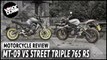 Yamaha MT-09 vs Triumph Street Triple 765 RS road test