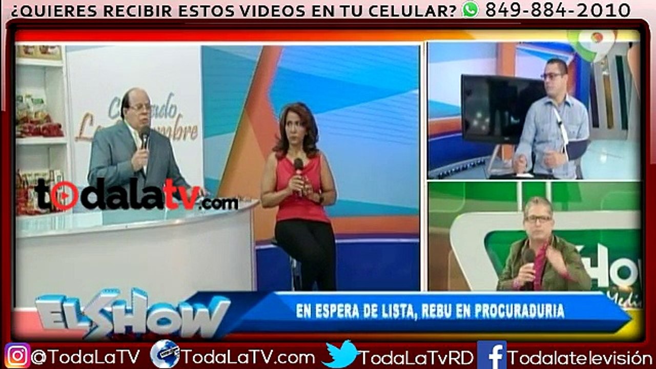 Tremendo rebu en la procuraduría, en espera de lista de soborno-El Show Del Mediodía-Video