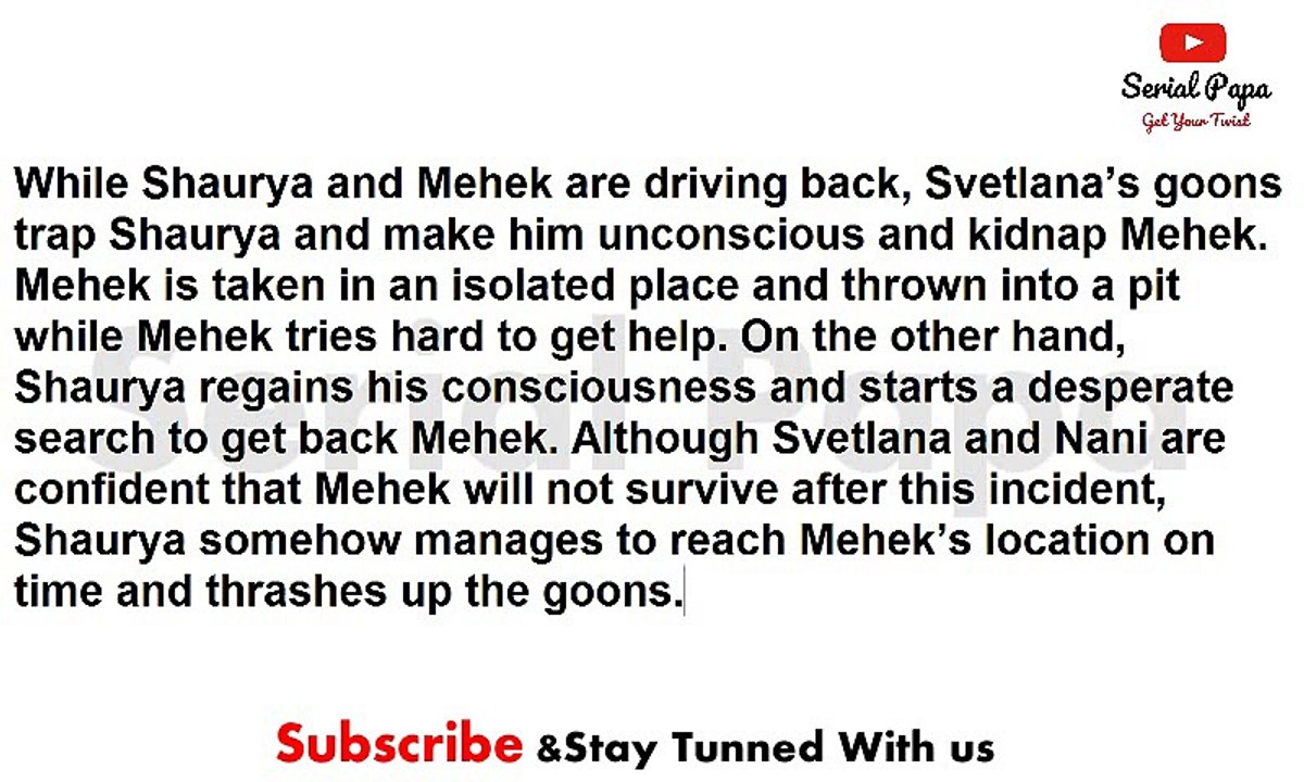 Zindagi Ki Mehek,17th may 2017 news,Grandma,Svetlana,create bad,omens to stop,Shaurya,Mehek wedding