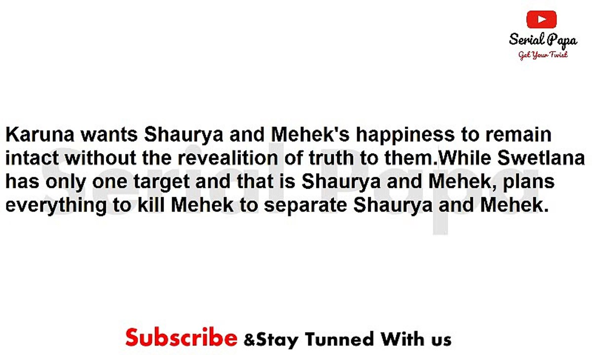 Zindagi Ki Mehek,17th may 2017 news,Shaurya,Mehek's,life to take,dramatic,twist of,love and,hate
