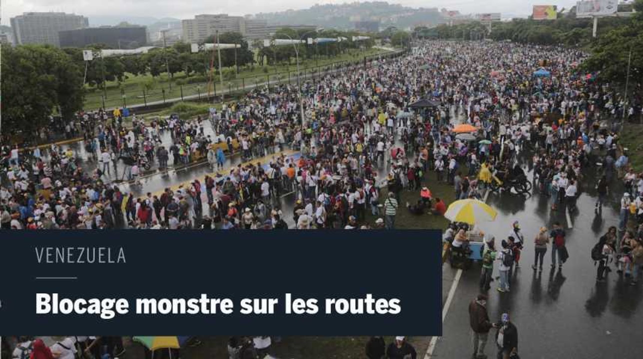 Blocage massif sur les grandes routes du Venezuela