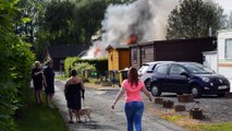 Violent incendie de chalet à Wasseiges
