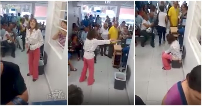 Negaram-lhe acesso ao WC e acabou mesmo por fazer as necessidades num caixote do lixo