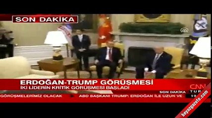 Trump Erdoğan'ı böyle karşıladı!