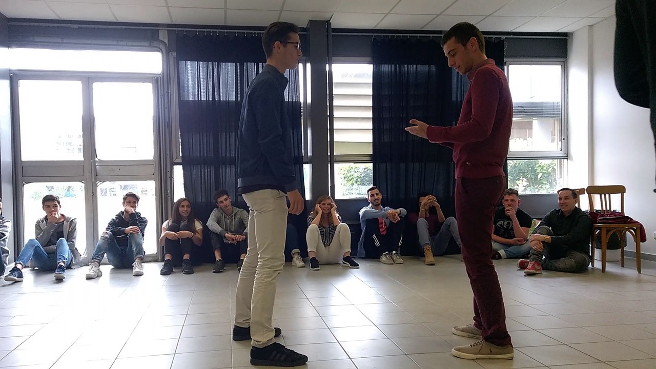 Théâtre d'improvisation en anglais au lycée polyvalent Jean-Moulin de Béziers, 2017