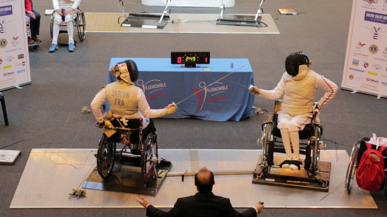 14ème Tournoi de Villemomble (2017) // Finale Fleuret Dames cat B //  SABLON (FRA) vs MAKRYTSKAYA (BLR)