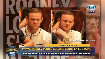 Wayne Rooney perdió ¡600 mil euros! en el casino