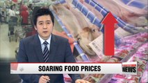 Prices of seafood, meat rise sharply in Korea