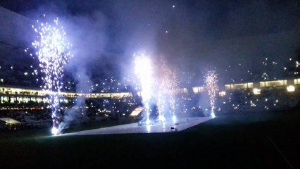 Feu d'artifice d'après match au matmut bordeaux om