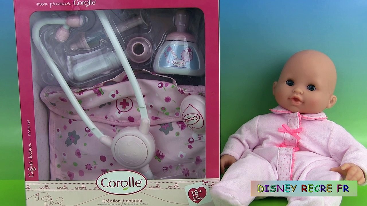 Corolle Bebe Mon Premier Accessoires Coffret Du Docteur Sick Baby Doll Video Dailymotion