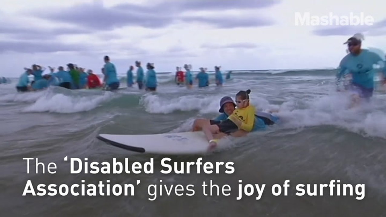 This surf school is helping children with disabilities catch some waves