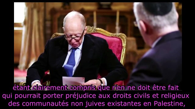 Lord Rothschild explique comment sa famille a créé Israël - Interview 2017