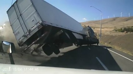 Semi Takes Brutal Hit From Distracted Trucker