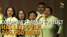 Colombian Victims & Perpetrators of War Reconcile on Stage