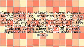 Type 2 Diabetes - The Connection Between Poor Sleep Quality, Inflammation and Heart Disease