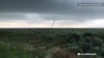Reed Timmer tracks a tornado southwest of McLean, Texas