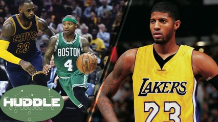 Will the Cavs SWEEP the Celtics? Should the Lakers Trade for Paul George? -The Huddle