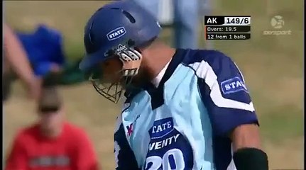 12 runs needed off 1 ball - Team wins -Most Amazing Finish Everspo