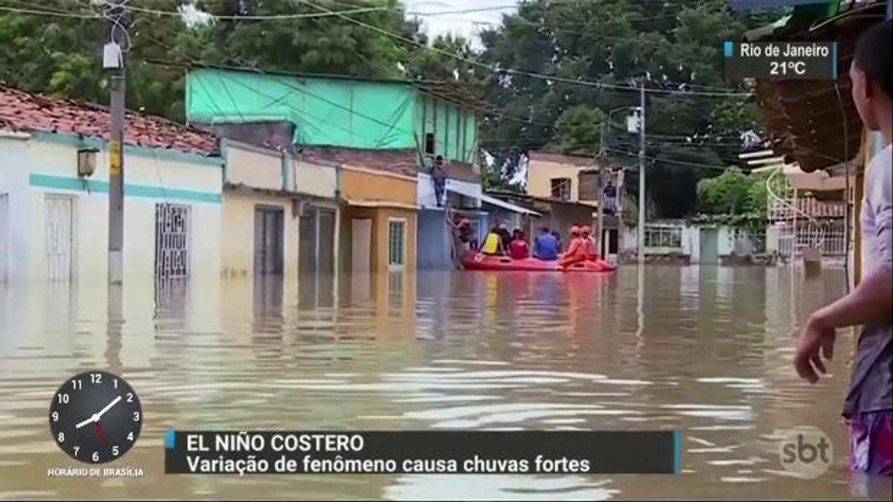 Superaquecimento das águas do Pacífico provoca fortes chuvas em países latinos