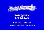 Alacranes Musical - Por Quien Me Dejas (Karaoke)