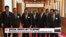 President Moon Jae-in's special envoys to U.S., Japan depart Wednesday