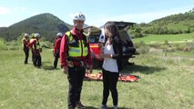 Alpes de Haute-Provence : la préparation de l'entrainement des sapeurs-pompiers sauveteurs en montagne du SDIS 04