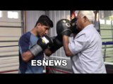 mikey garcia after 12 rds in the gym killer shape  EsNews Boxing